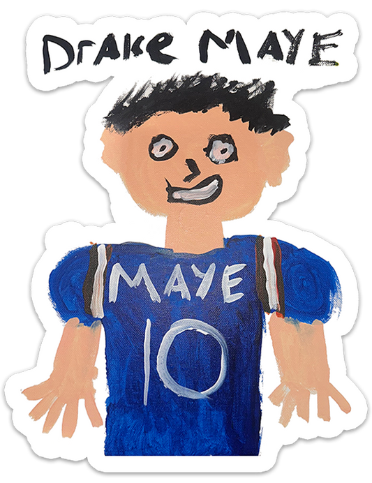 Drake Maye Painting Magnet