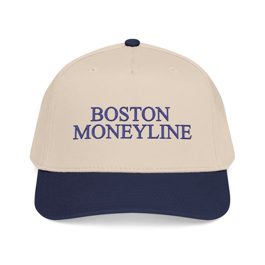 Boston Moneyline Natural/Navy Snapback Hat