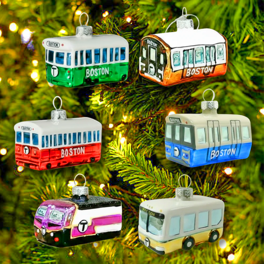 MBTA Boston Ornament 6pc Set