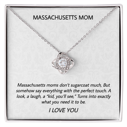 Massachusetts Mom - Don't Sugarcoat - Love Knot Necklace