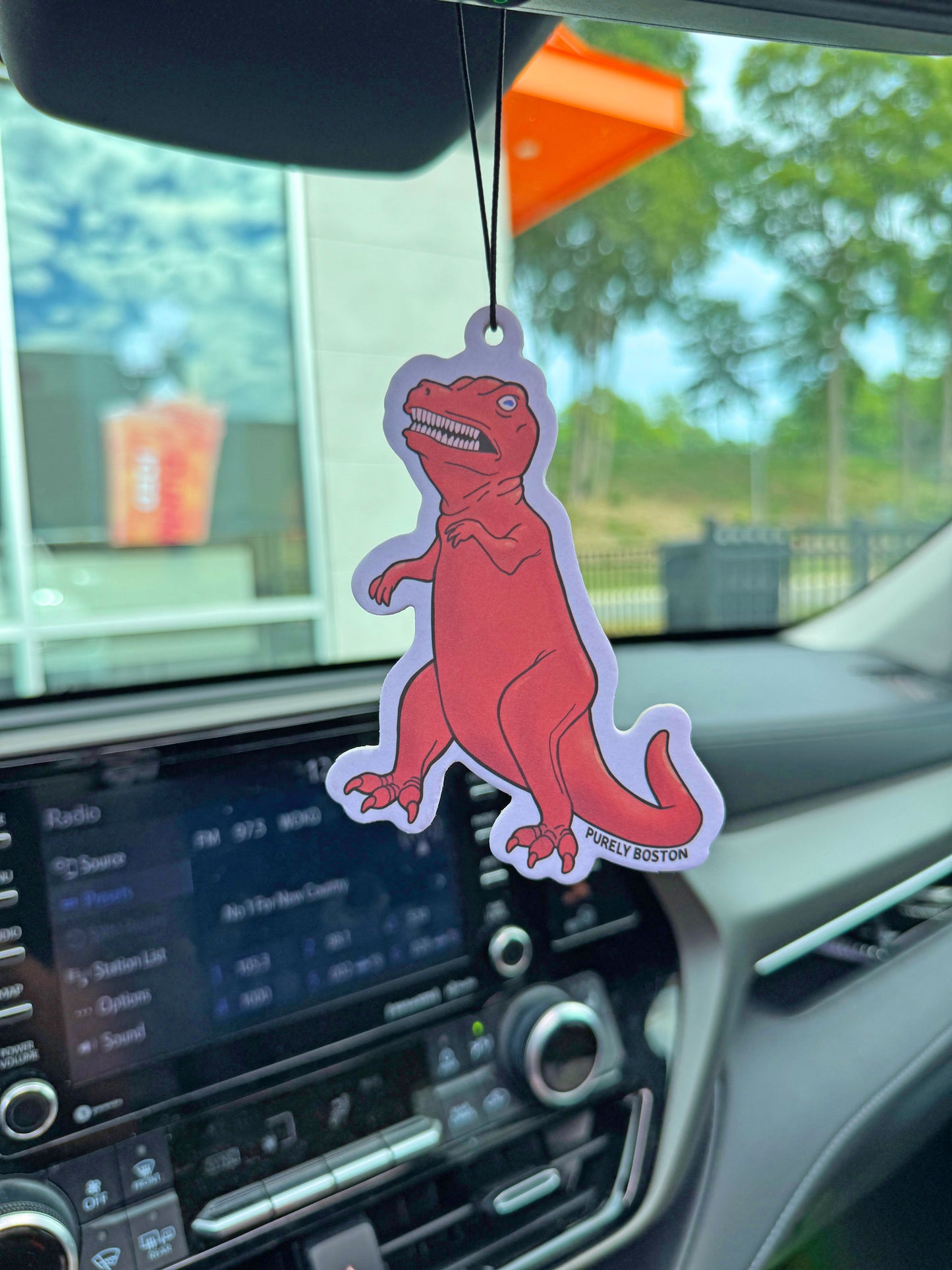Route 1 Orange Dinosaur Air Freshener