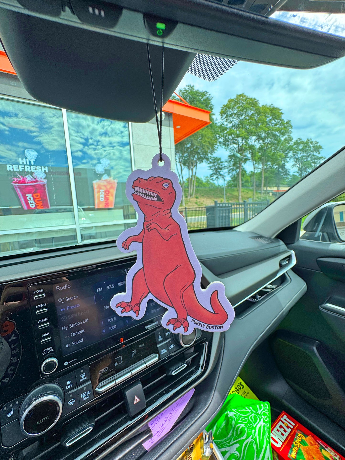 Route 1 Orange Dinosaur Air Freshener