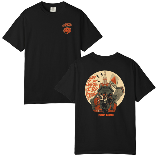 Purely Boston Spooky Pumpkin T-Shirt
