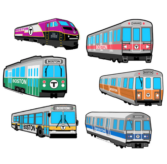 Boston MBTA Sticker Pack